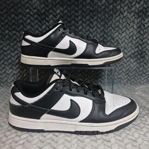 Nike Dunk Low Black White Men's Retro Sneakers Shoes DD1391-100 Size 7.5 - Picture 1 of 16